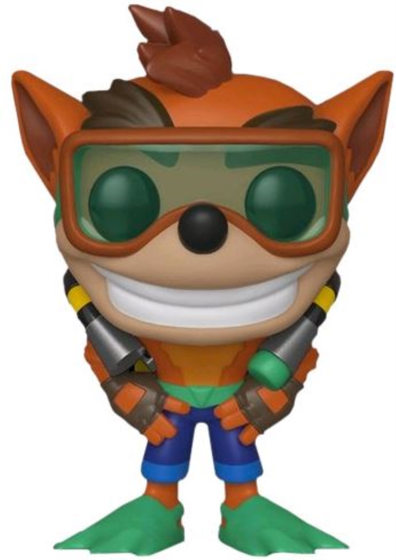 FUNKO ACTION FIGURES FUNKO POP CRASH BANDICOOT SCUBA CRASH